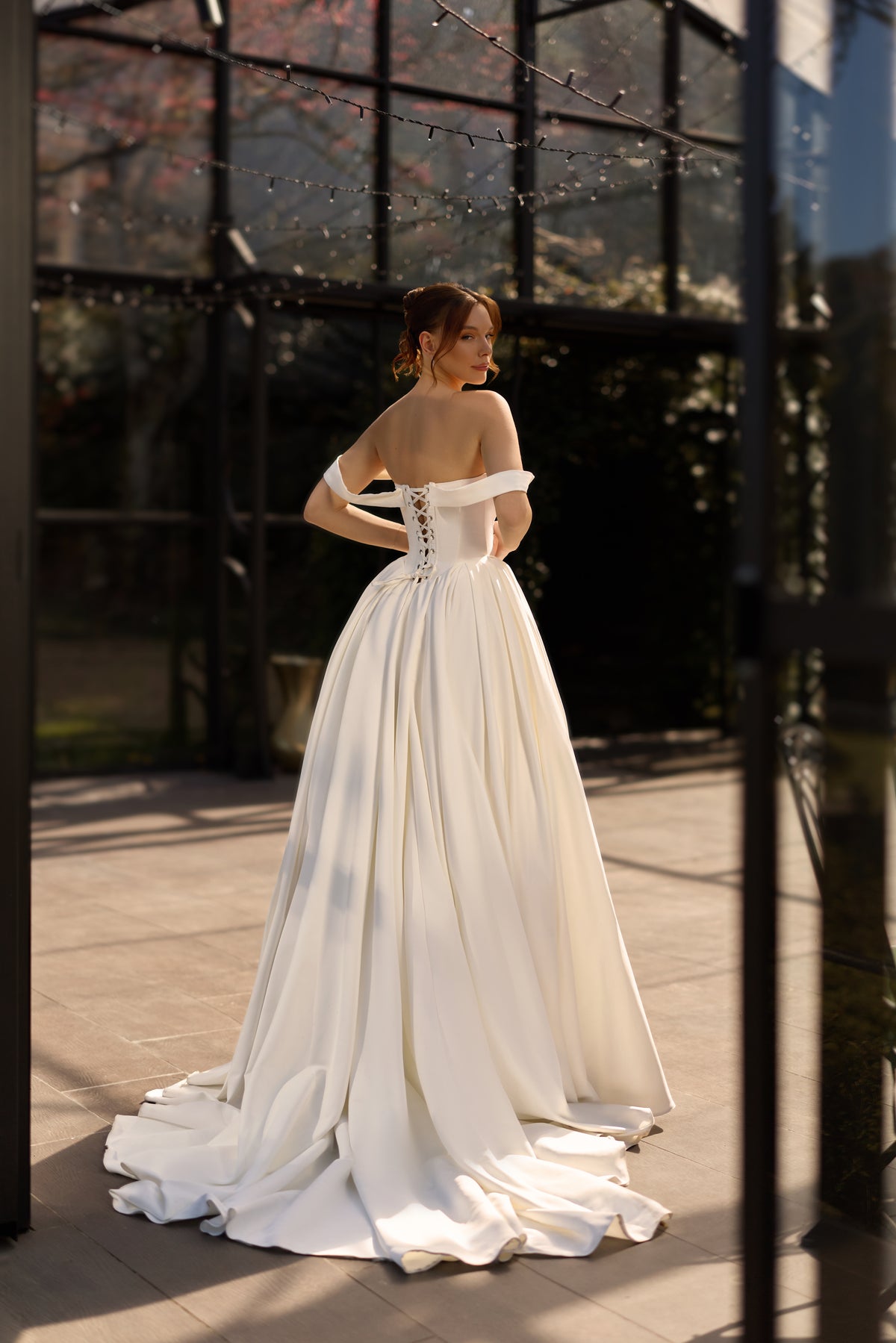 princess silhouette dress LUSIA PERMMD50OFF The Artist Who Painted Color:Cappuccino inspired weddings.