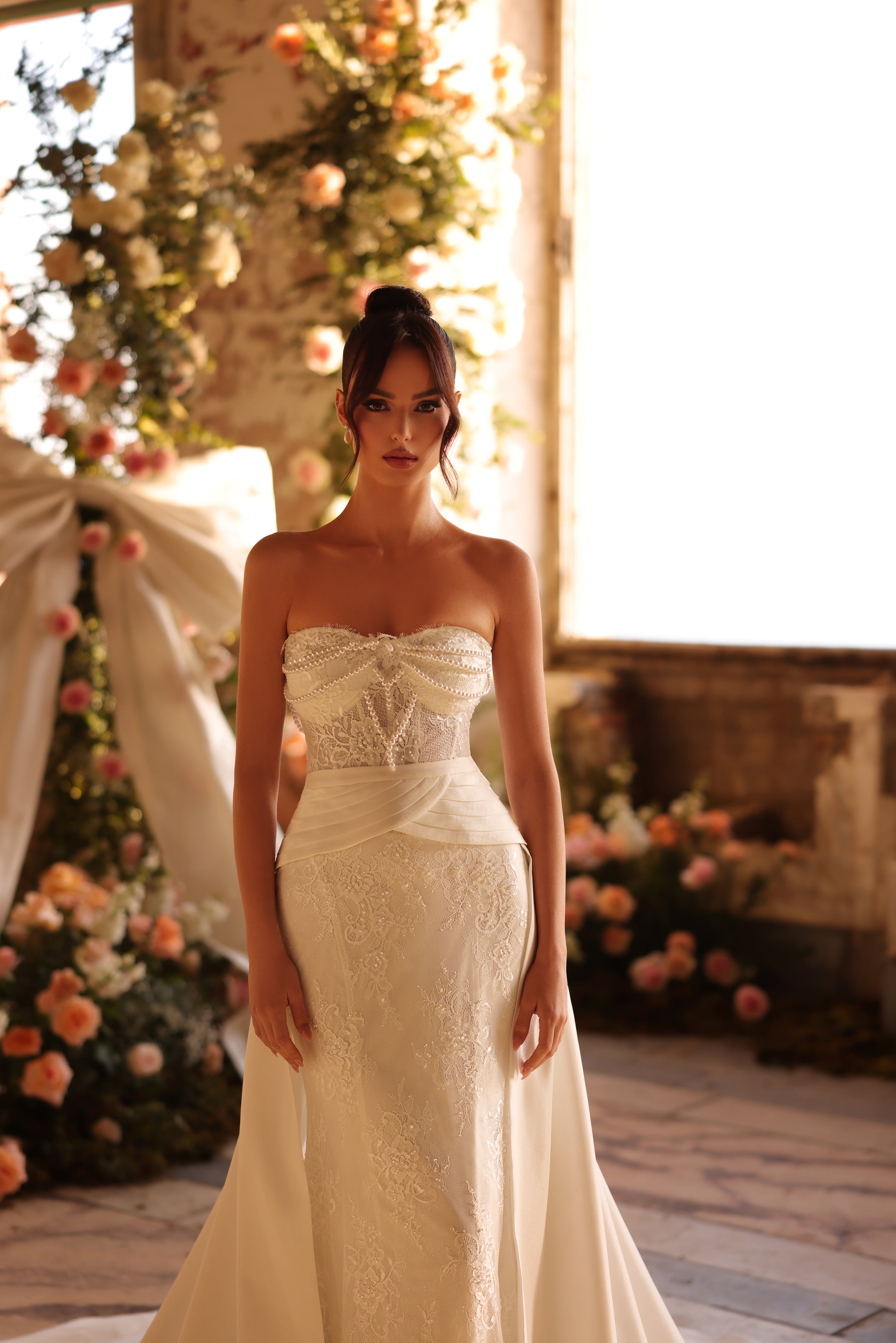 Alba – Minimalist Silk A-Line Wedding Dress | Victoria Soprano