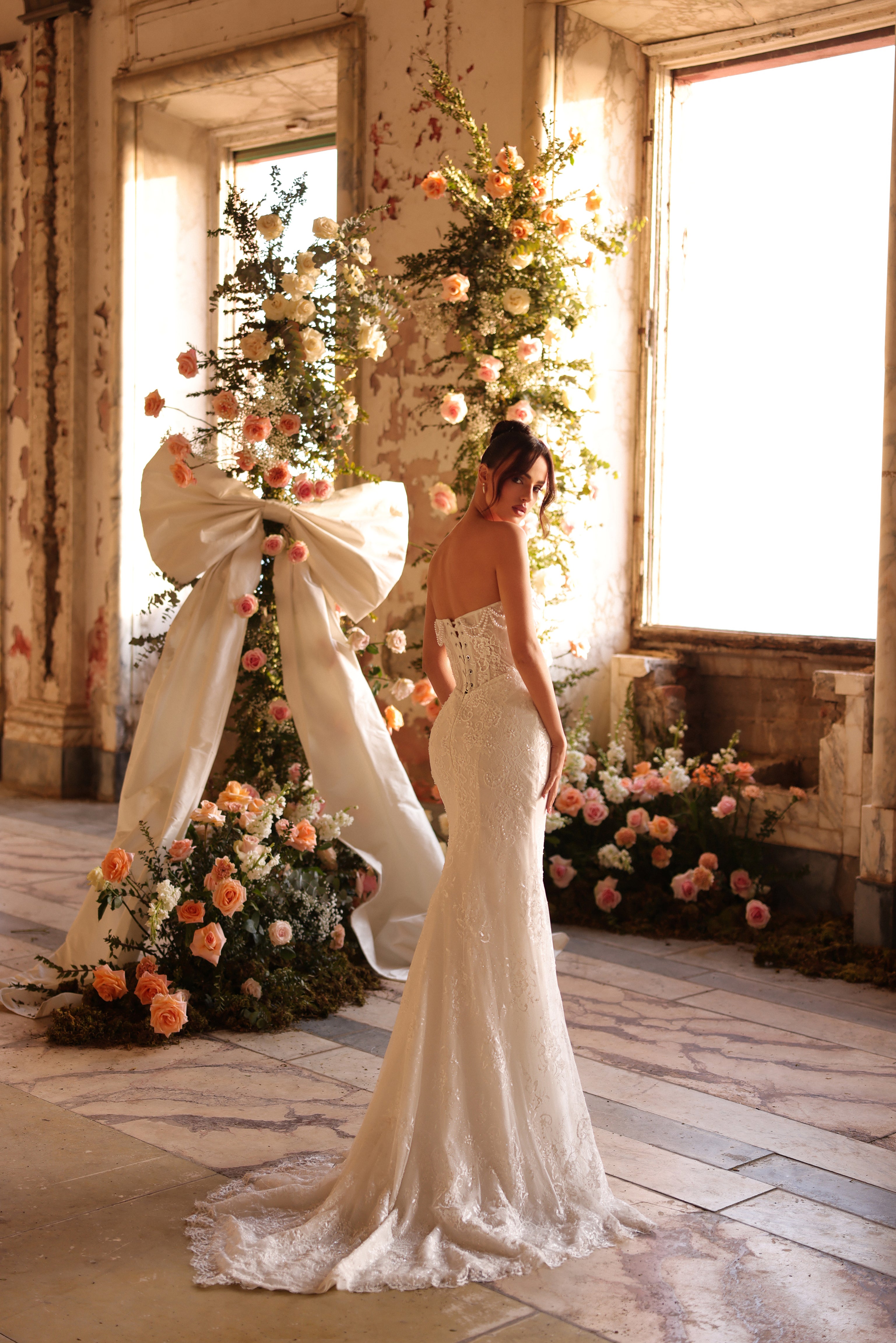 white marriage dress Alba – Minimalist Silk A-Line Wedding Dress | Victoria Soprano