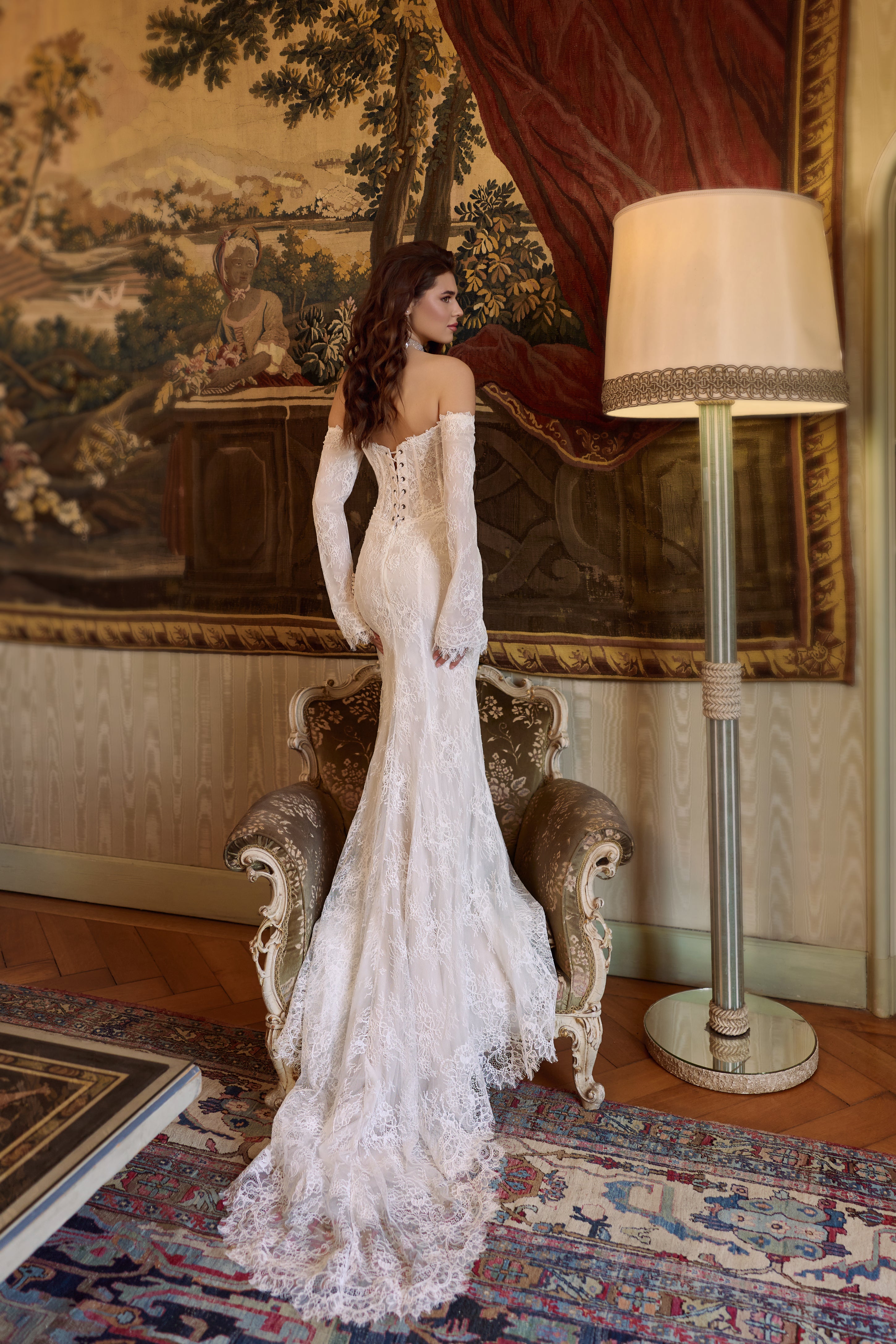 mermaid wedding dress lace long sleeve Bella and Bloom Boutique Unveiling the Wedding Dress 1201 Stacees Bridal Wedding Dress Trumpet/Mermaid
