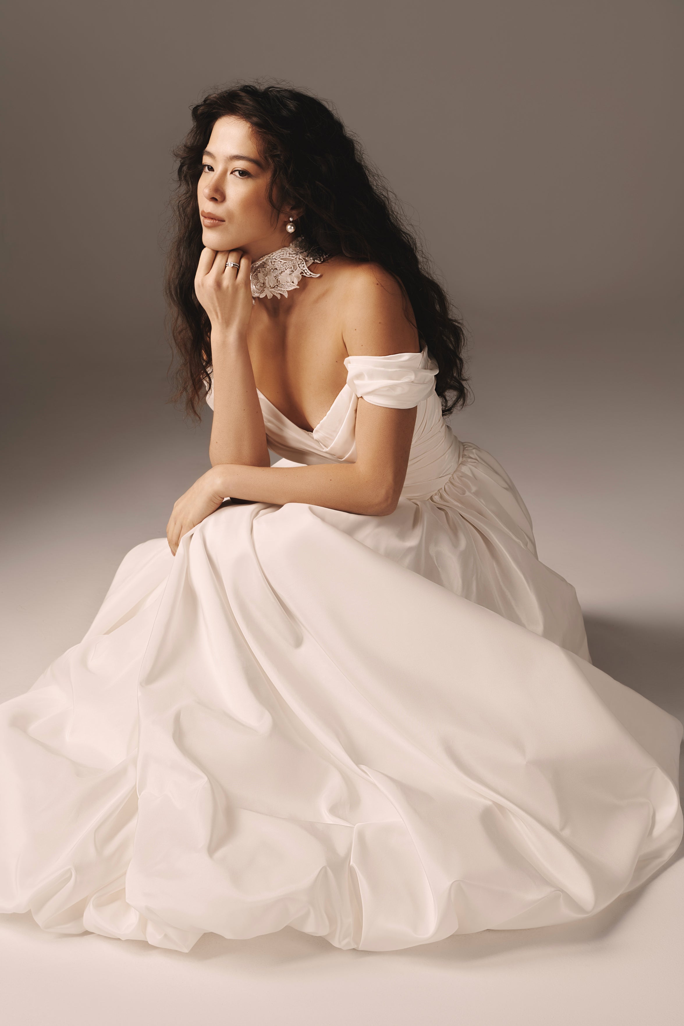 Josefina | Architectural Taffeta Gown with Bubble Skirt
