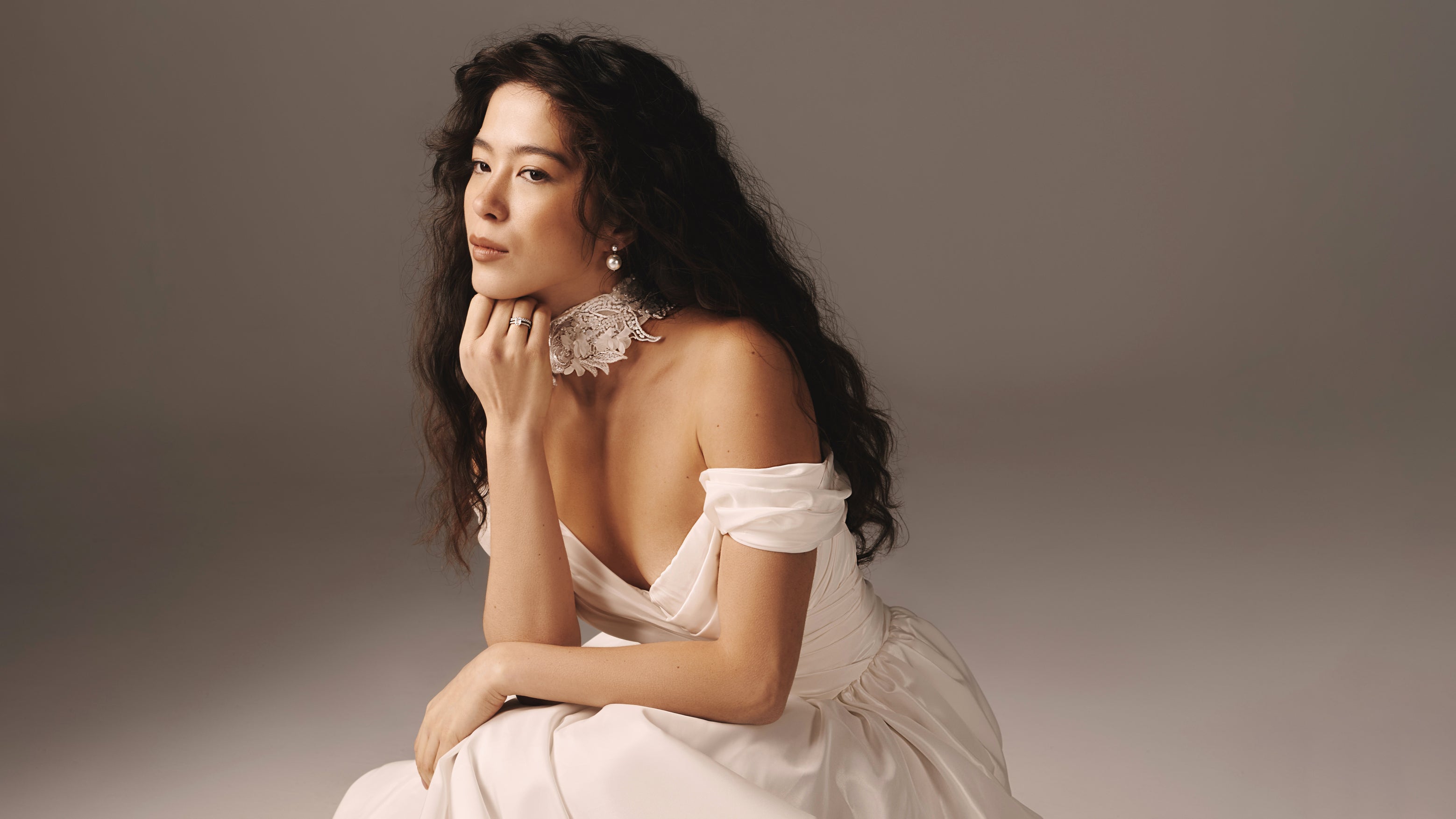 Josefina | Architectural Taffeta Gown with Bubble Skirt